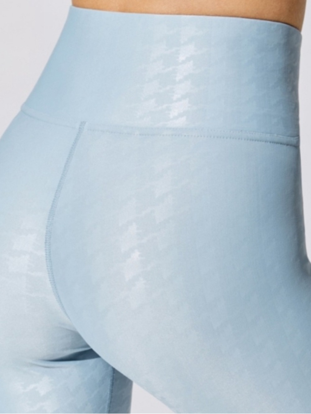 Carbon38 Pale Blue High-Waist Sculpting Leggings